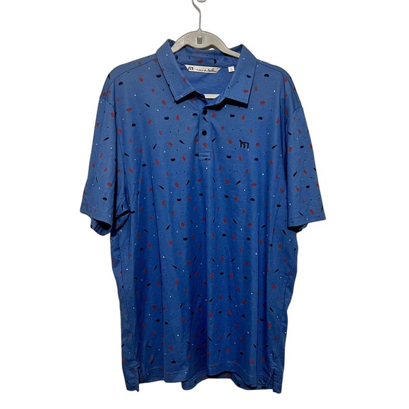 Travis Mathew XL Golf Polo Shirt Blue - Picture 1 of 5